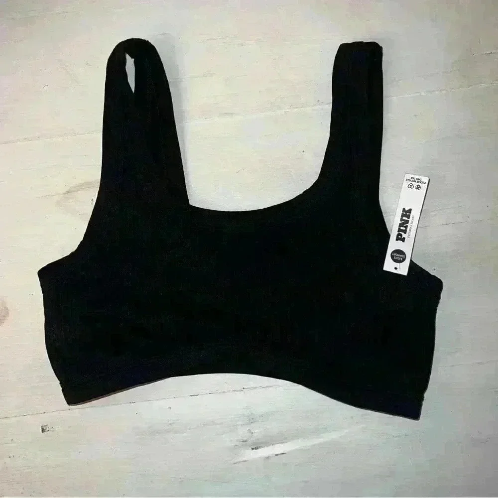 PINK Victoria's Secret Black Women's Intimate Sports Bra